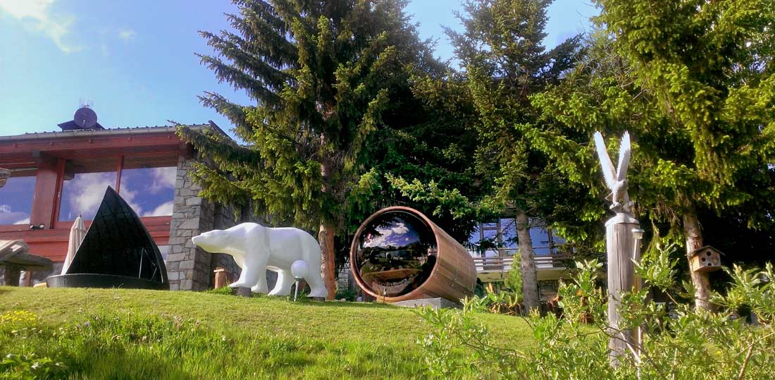 Sauna bois jardin haute-savoie