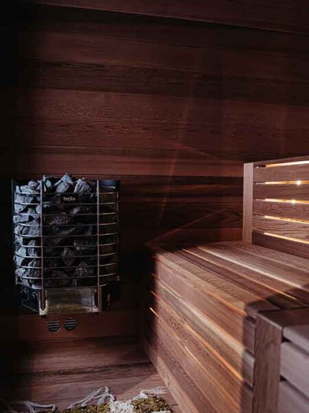 Sauna Cube Bois Traditionnel Exterieur