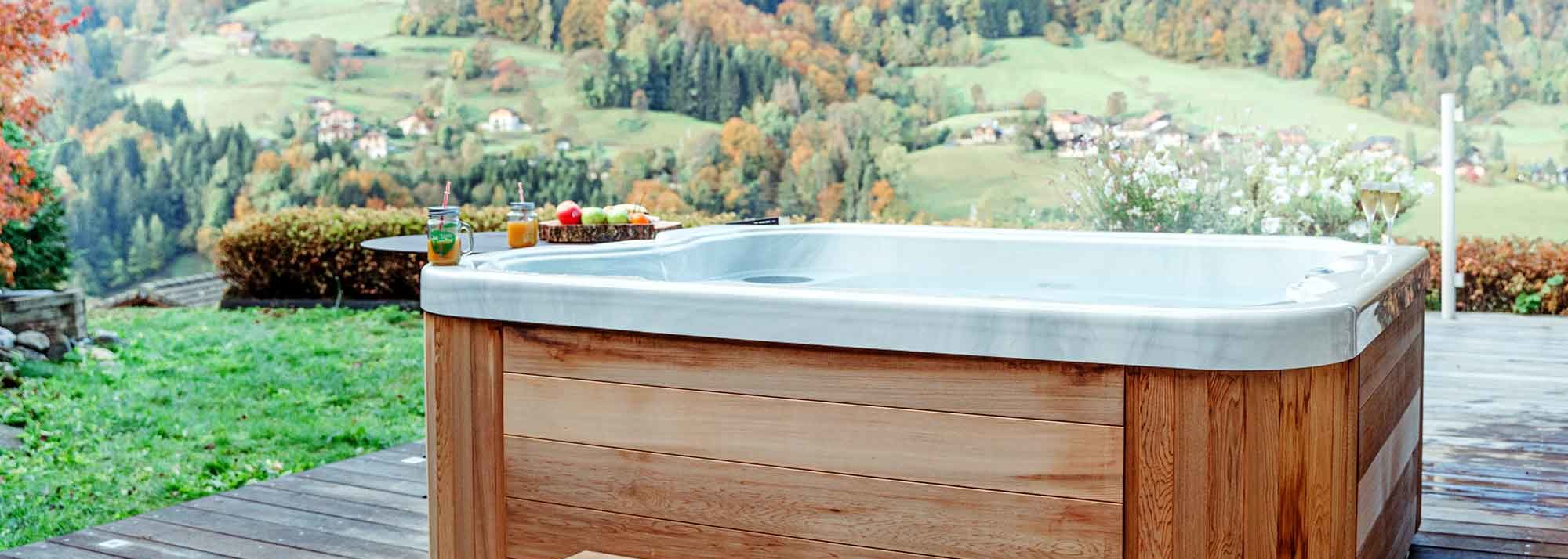 Spa Encastre Jacuzzi Bois Bain Remous Suisse