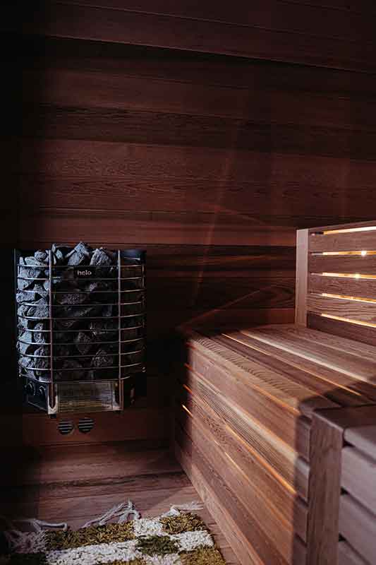 Sauna Cube Bois Traditionnel Exterieur