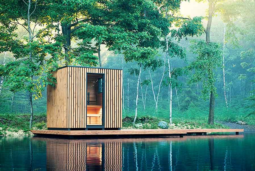 Sauna Compact Design Carre Exterieur