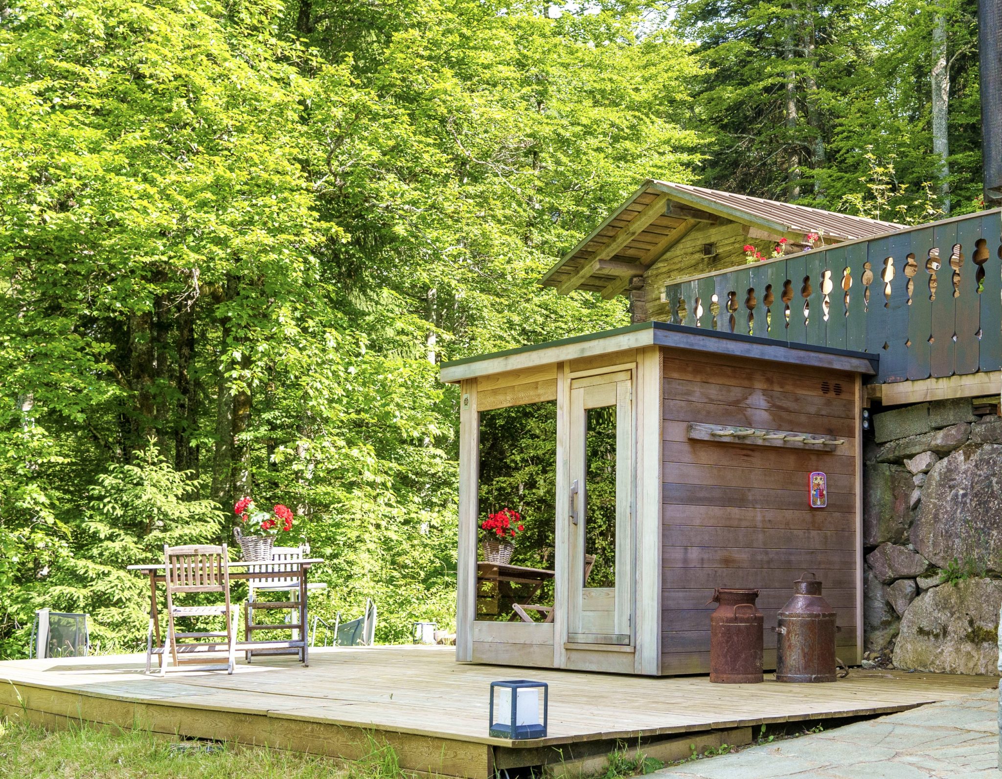 Sauna extérieur Kubic en Red Cedar