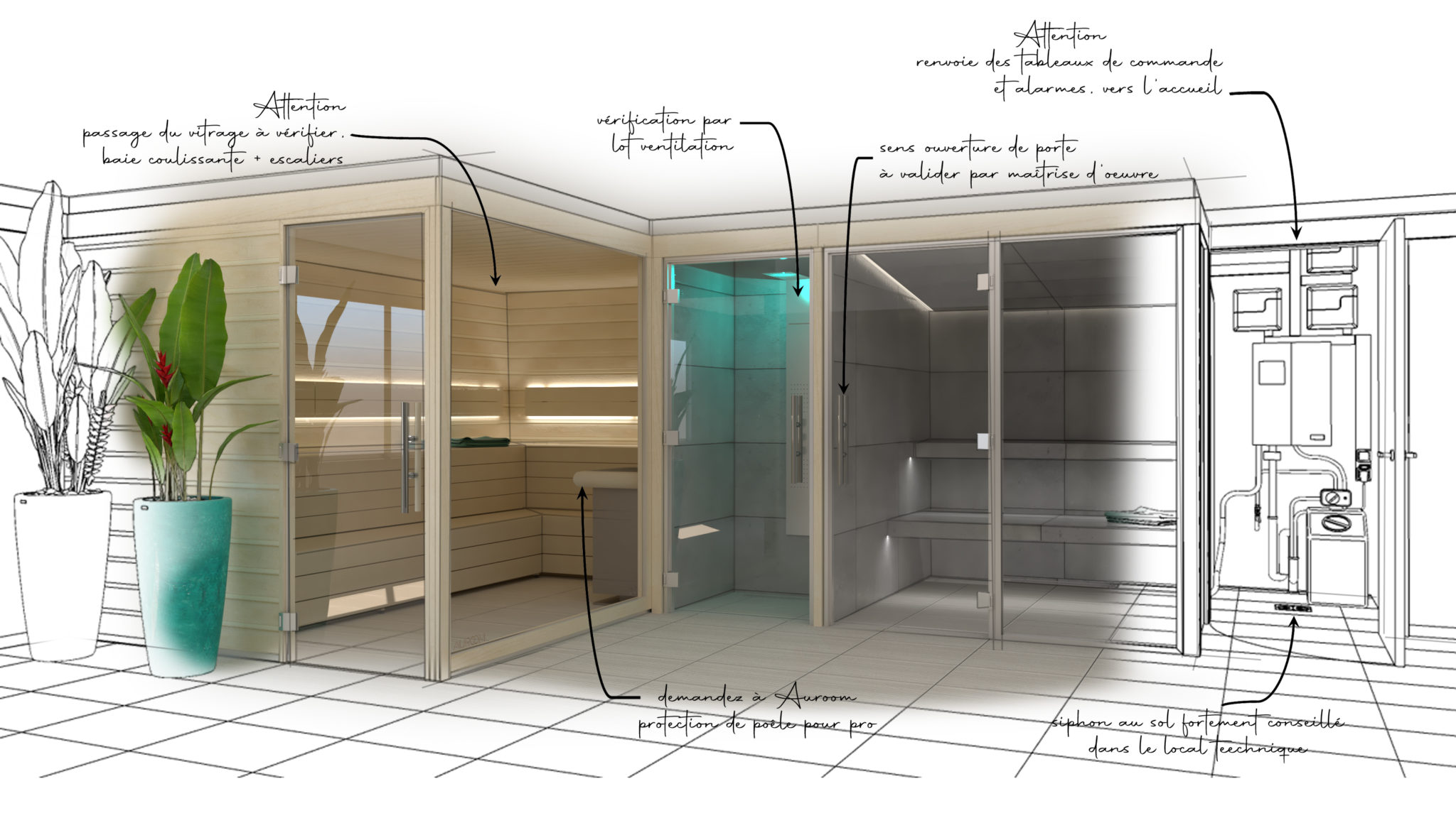 Wellness Design Office Espace bien etre sur mesure_Dessin Bureau Etude Conception Wellness