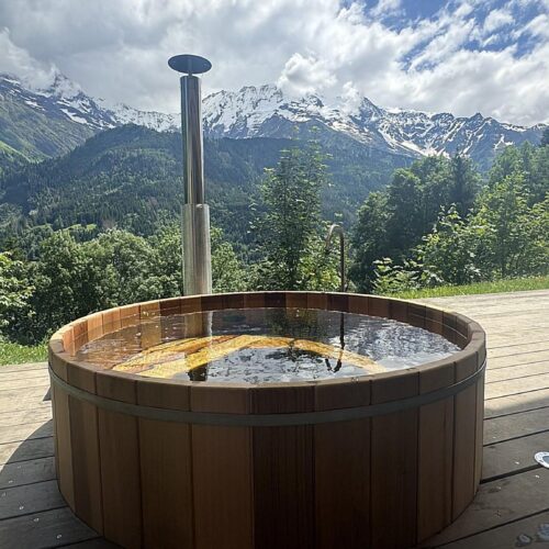 Bain Nordique Chauffage bois extérieur Suisse