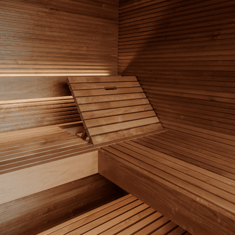 sauna exterieur aurea vue interieure