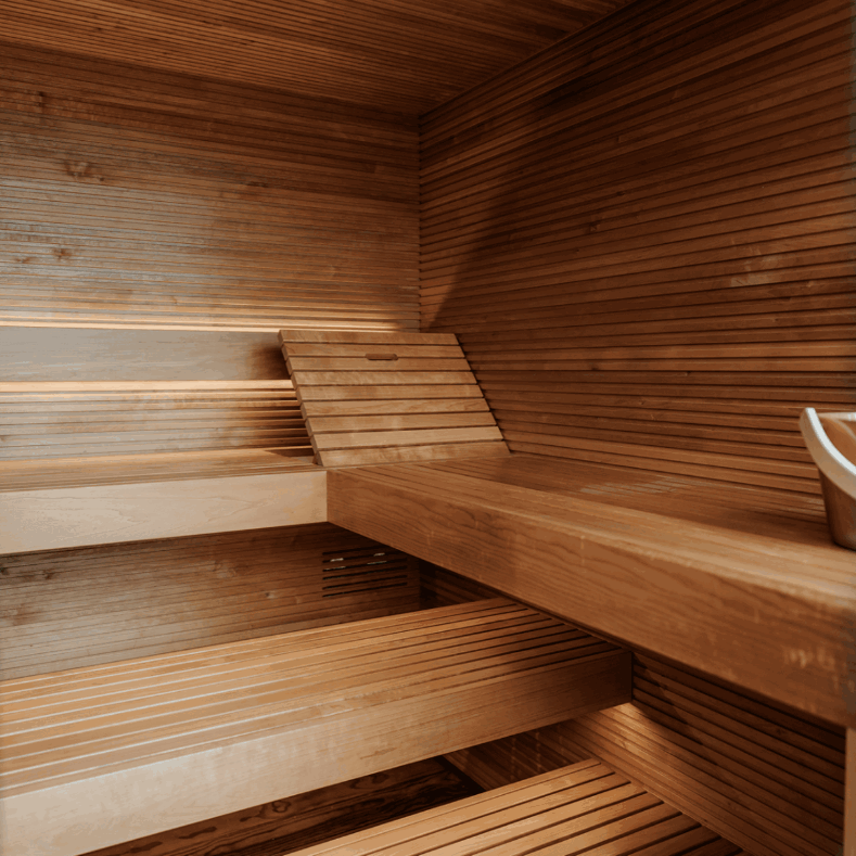 sauna exterieur aurea vue interieure