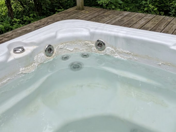 calcaire installé dans un spa
