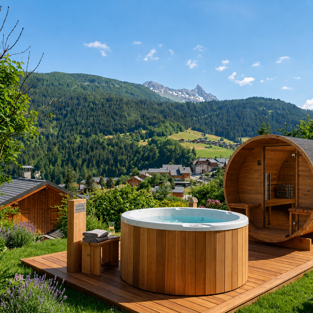 BAIN NORDIQUE RED CEDAR SAUNA THERMO
