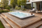 a beautiful spa on a terrace